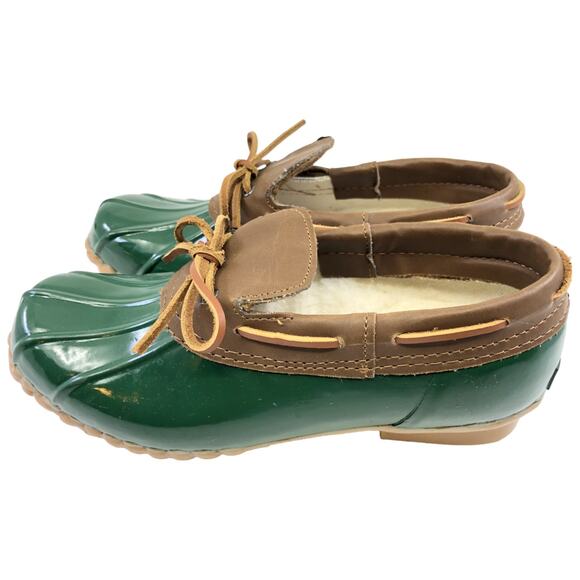 Khombu Glossy Low Duck Boots Shoes w Steel Toe Shank - Women's Size 8M - Picture 2 of 8